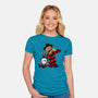 Double Slash-womens fitted tee-spoilerinc
