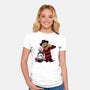 Double Slash-womens fitted tee-spoilerinc