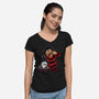 Double Slash-womens v-neck tee-spoilerinc