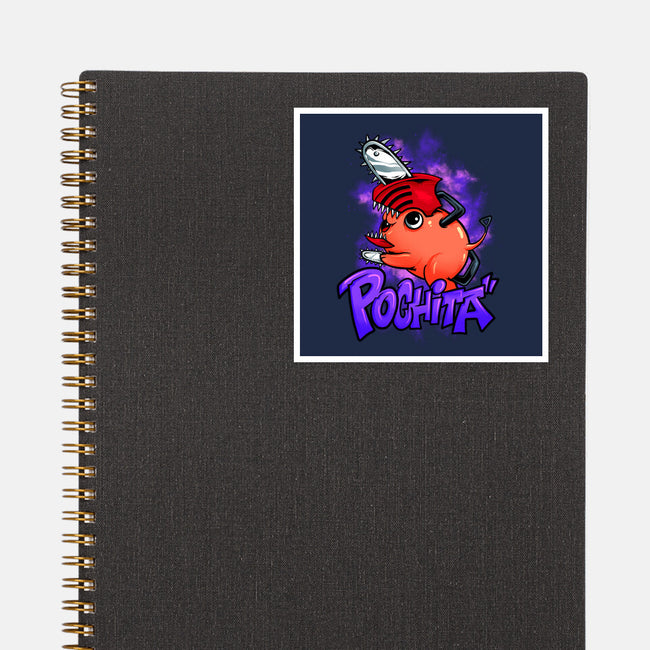 Pochita Goes Wild-none glossy sticker-spoilerinc