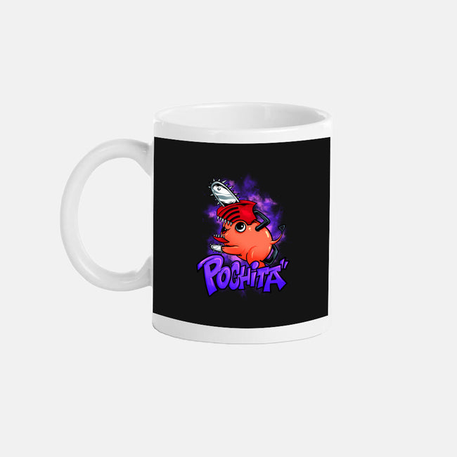 Pochita Goes Wild-none mug drinkware-spoilerinc