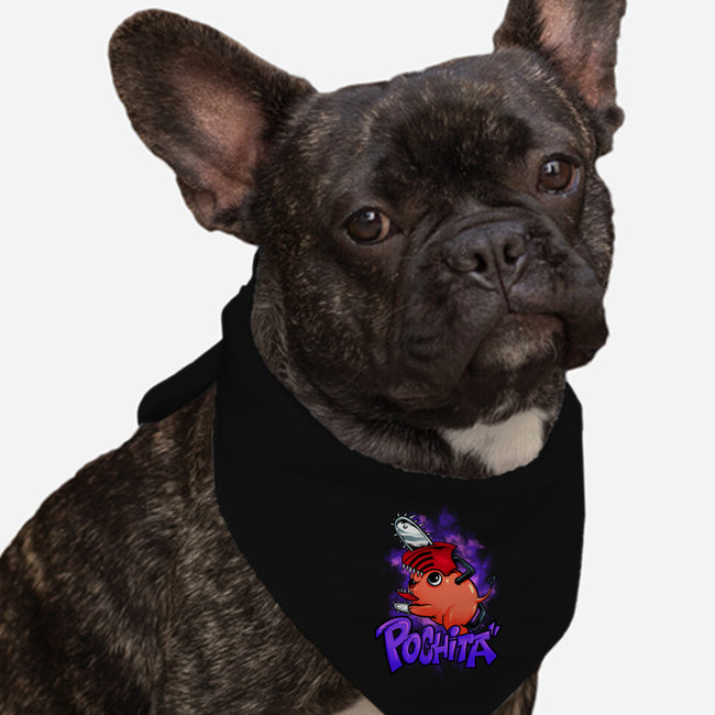 Pochita Goes Wild-dog bandana pet collar-spoilerinc
