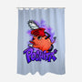 Pochita Goes Wild-none polyester shower curtain-spoilerinc