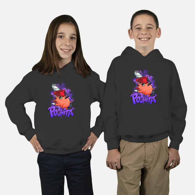 Pochita Goes Wild-youth pullover sweatshirt-spoilerinc