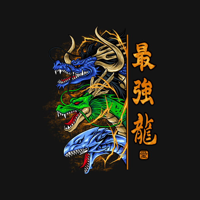 Trio Dragon-none removable cover w insert throw pillow-spoilerinc