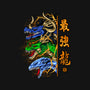 Trio Dragon-none removable cover w insert throw pillow-spoilerinc