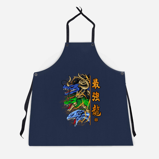 Trio Dragon-unisex kitchen apron-spoilerinc