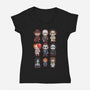 Chibi Horror-womens v-neck tee-Andriu