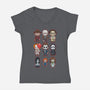 Chibi Horror-womens v-neck tee-Andriu