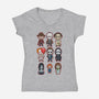 Chibi Horror-womens v-neck tee-Andriu