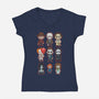 Chibi Horror-womens v-neck tee-Andriu