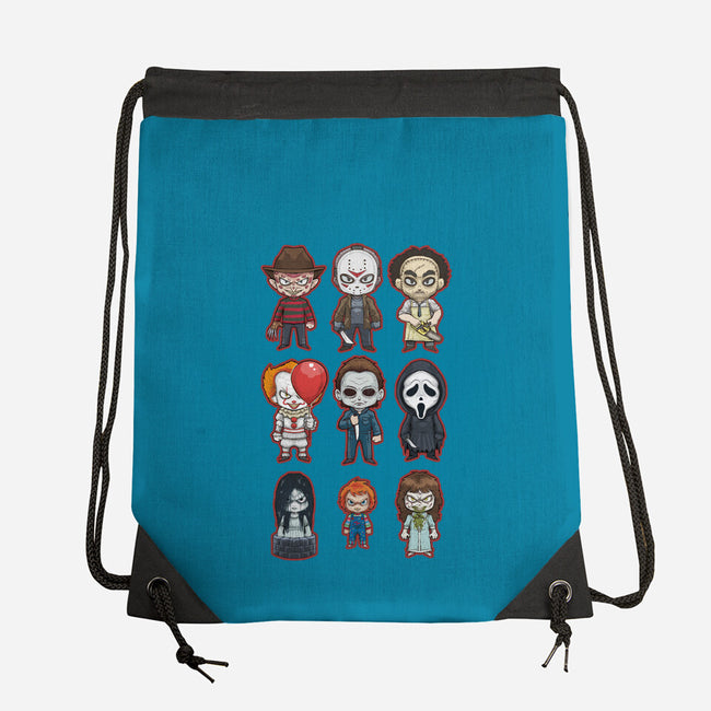 Chibi Horror-none drawstring bag-Andriu