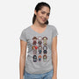 Chibi Horror-womens v-neck tee-Andriu