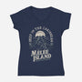 Deep In The Caribbean-womens v-neck tee-Olipop