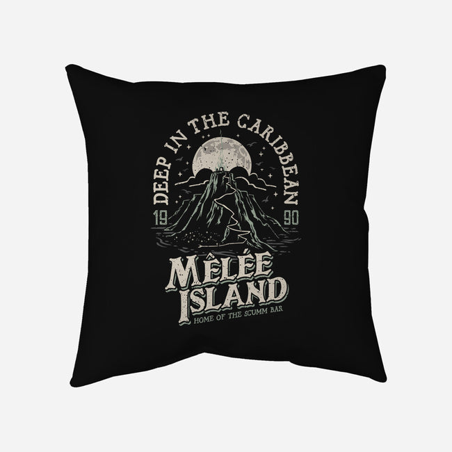 Deep In The Caribbean-none removable cover throw pillow-Olipop