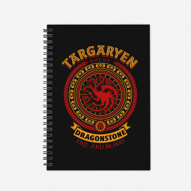 Shield Of Dragons-none dot grid notebook-Olipop