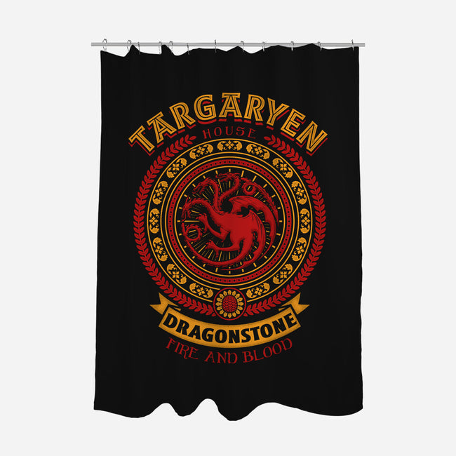 Shield Of Dragons-none polyester shower curtain-Olipop