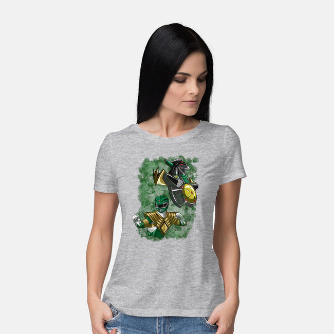 The Green Warrior-womens basic tee-nickzzarto