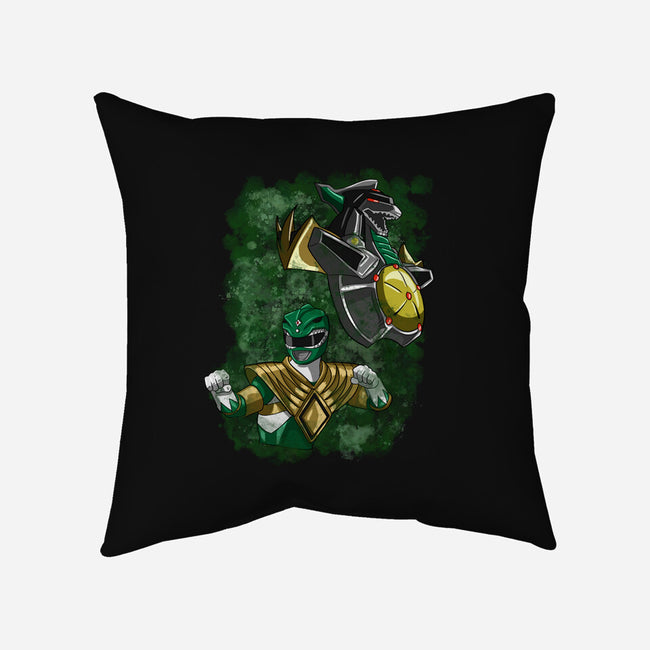 The Green Warrior-none removable cover w insert throw pillow-nickzzarto