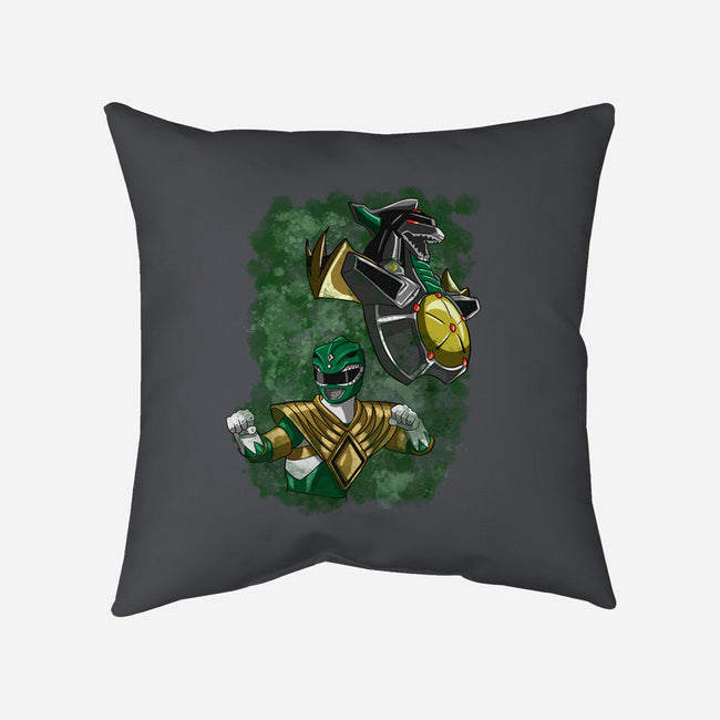 The Green Warrior-none removable cover w insert throw pillow-nickzzarto