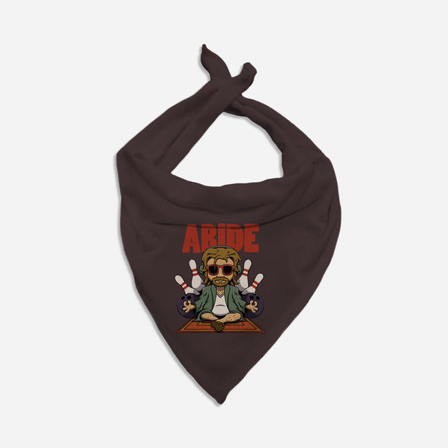 Abiding Dude-dog bandana pet collar-zawitees