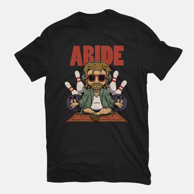 Abiding Dude-womens fitted tee-zawitees