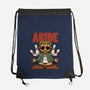 Abiding Dude-none drawstring bag-zawitees