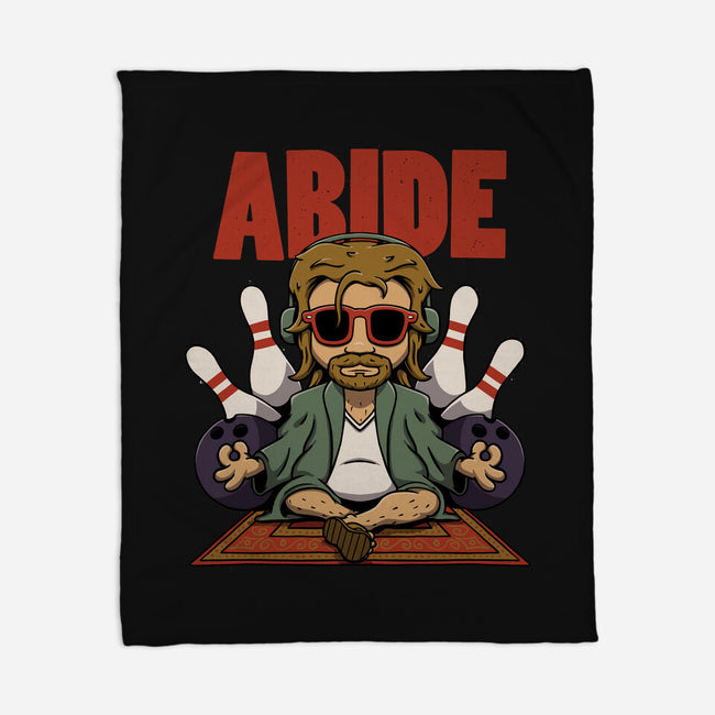 Abiding Dude-none fleece blanket-zawitees