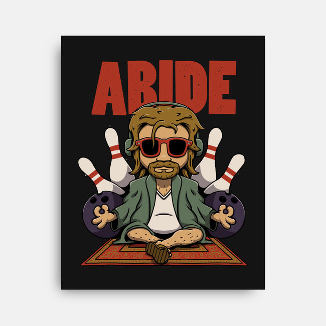 Abiding Dude-none stretched canvas-zawitees