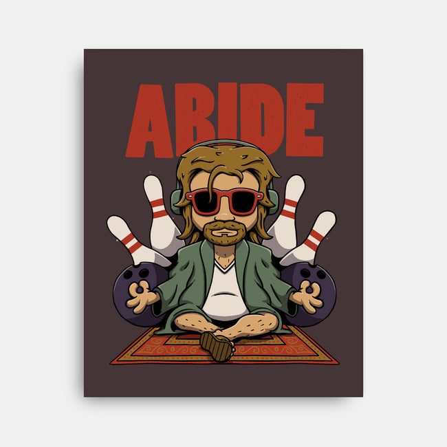 Abiding Dude-none stretched canvas-zawitees