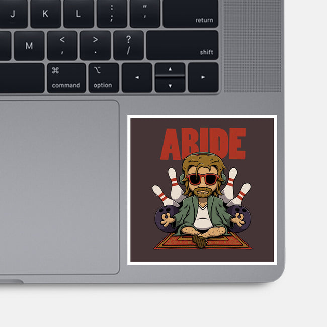 Abiding Dude-none glossy sticker-zawitees