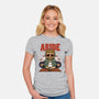 Abiding Dude-womens fitted tee-zawitees