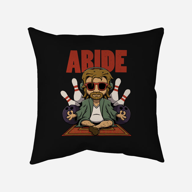Abiding Dude-none removable cover w insert throw pillow-zawitees
