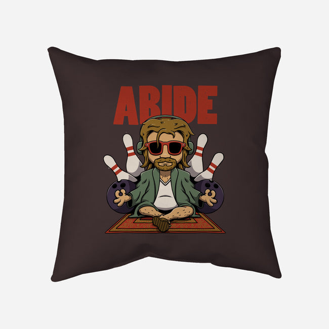 Abiding Dude-none removable cover w insert throw pillow-zawitees
