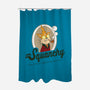 Dr Squanchy-none polyester shower curtain-SeamusAran