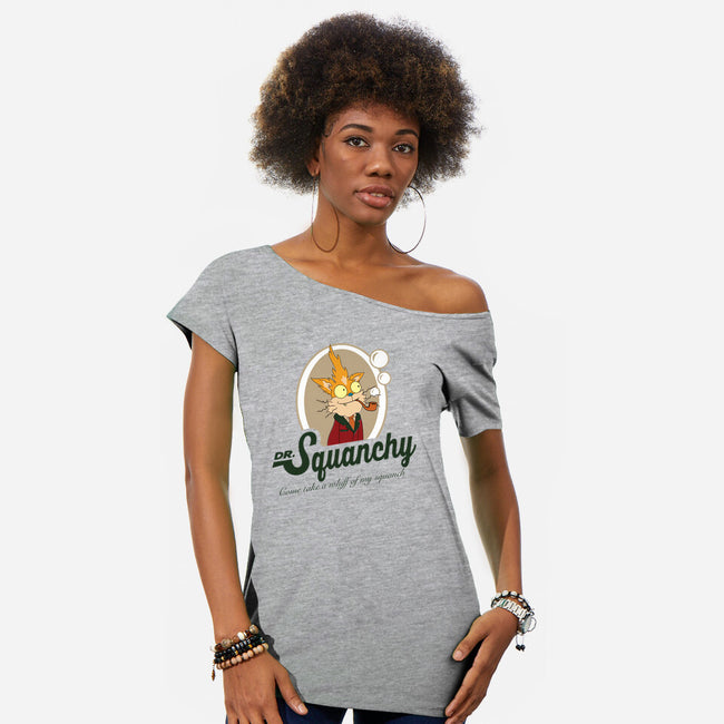 Dr Squanchy-womens off shoulder tee-SeamusAran