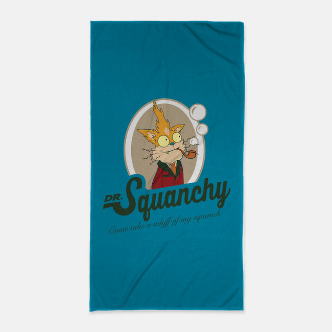 Dr Squanchy-none beach towel-SeamusAran