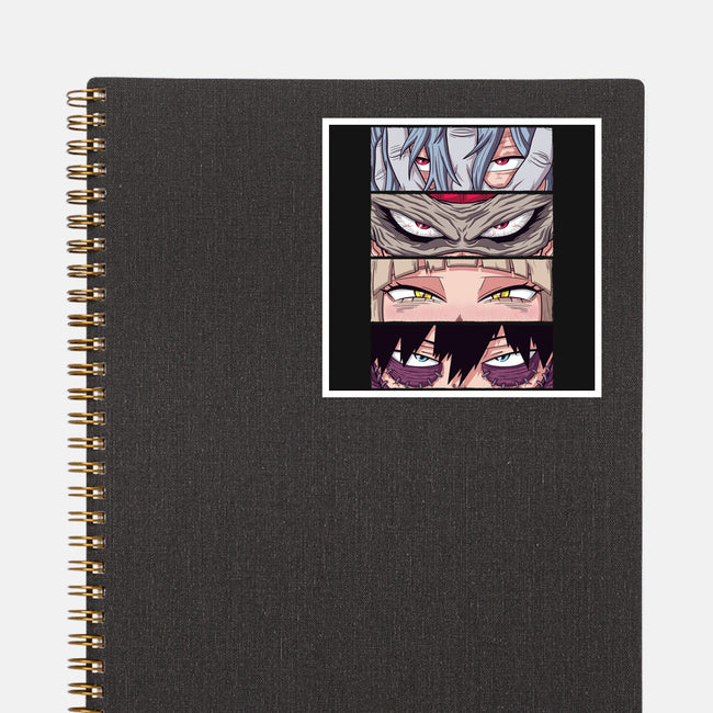 MHA Villain Eyes-none glossy sticker-danielmorris1993