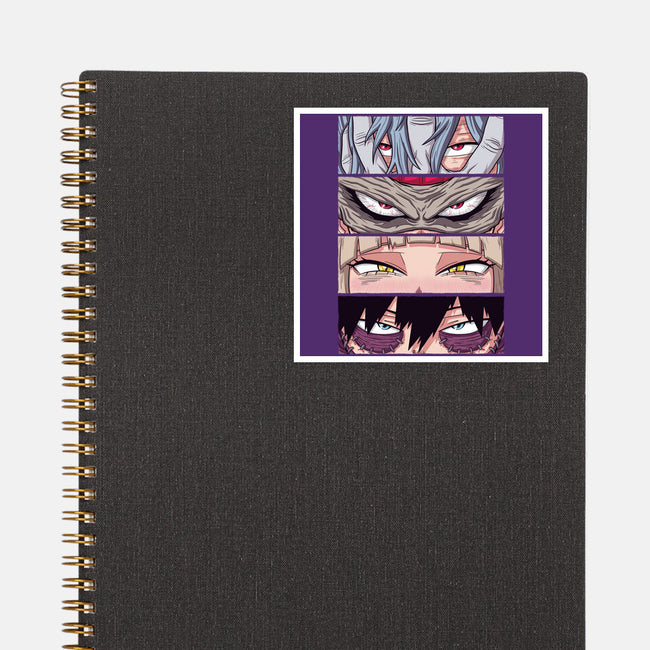 MHA Villain Eyes-none glossy sticker-danielmorris1993