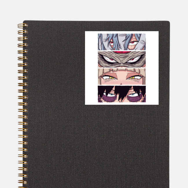 MHA Villain Eyes-none glossy sticker-danielmorris1993