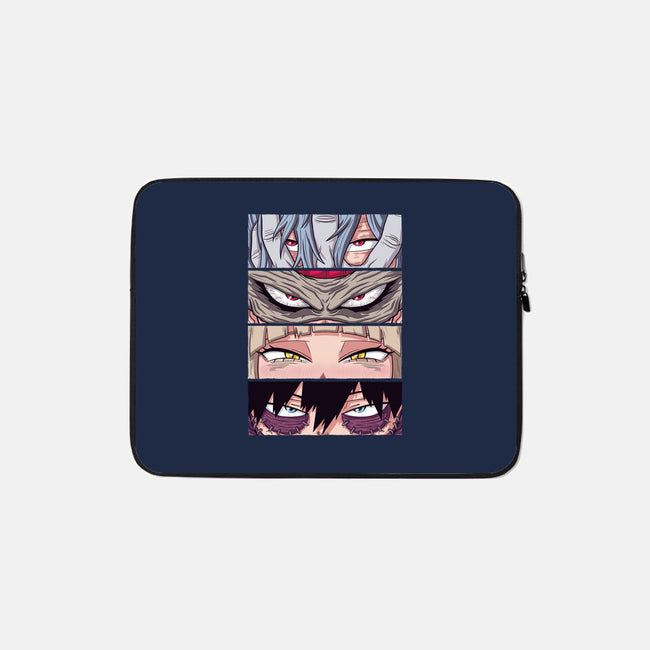 MHA Villain Eyes-none zippered laptop sleeve-danielmorris1993