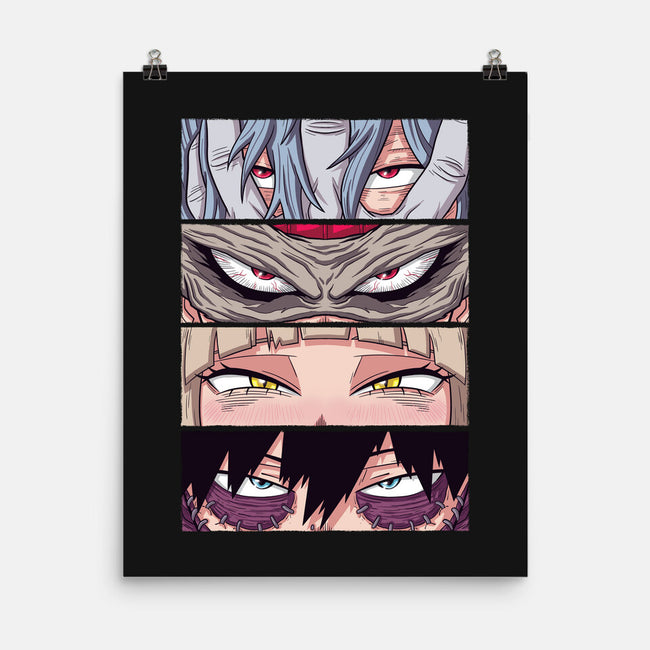 MHA Villain Eyes-none matte poster-danielmorris1993