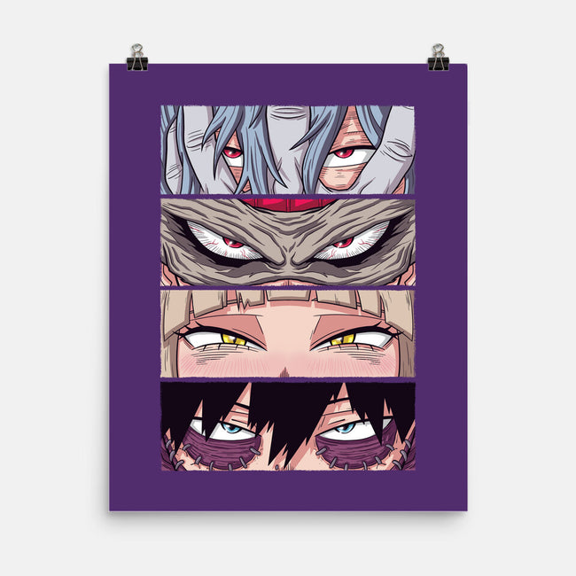 MHA Villain Eyes-none matte poster-danielmorris1993