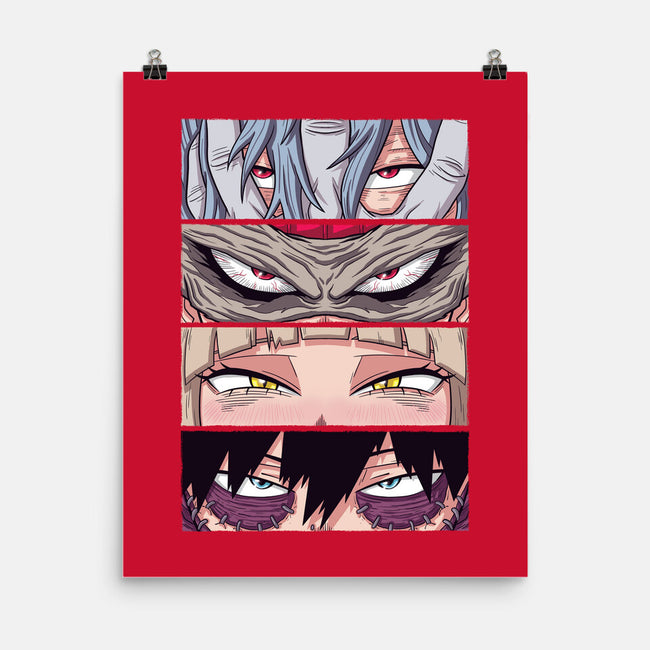 MHA Villain Eyes-none matte poster-danielmorris1993