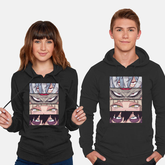 MHA Villain Eyes-unisex pullover sweatshirt-danielmorris1993