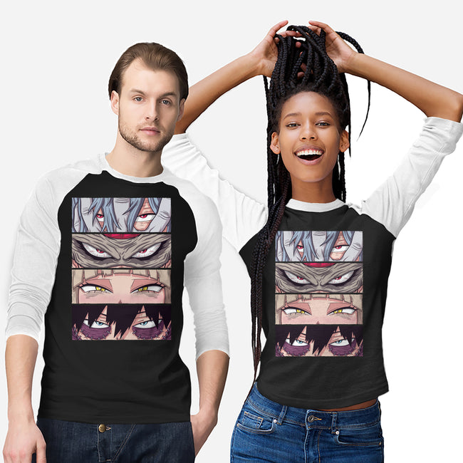 MHA Villain Eyes-unisex baseball tee-danielmorris1993