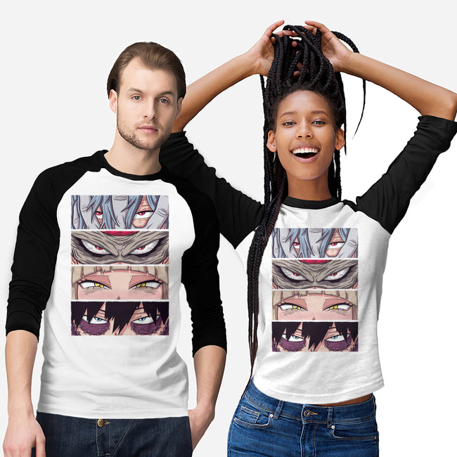 MHA Villain Eyes-unisex baseball tee-danielmorris1993