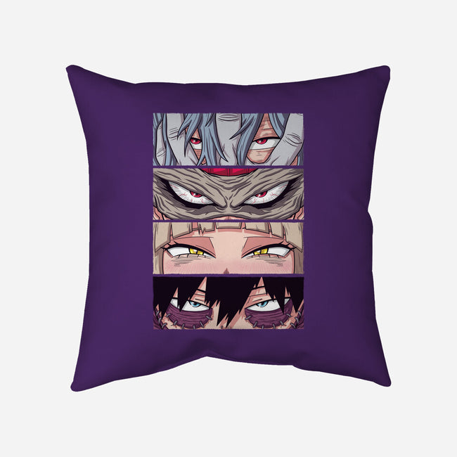 MHA Villain Eyes-none removable cover w insert throw pillow-danielmorris1993