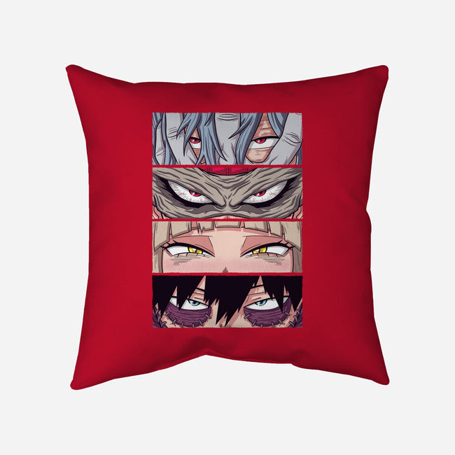 MHA Villain Eyes-none removable cover w insert throw pillow-danielmorris1993