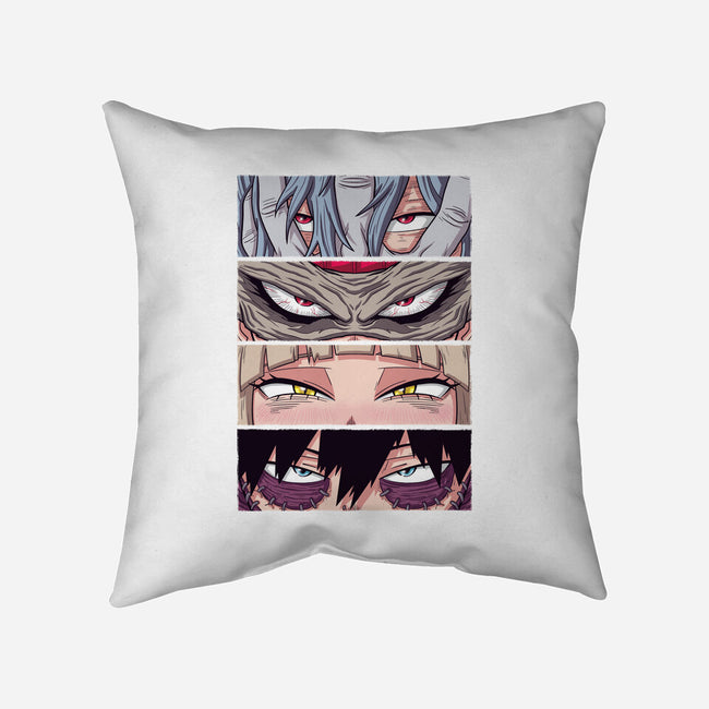 MHA Villain Eyes-none removable cover throw pillow-danielmorris1993